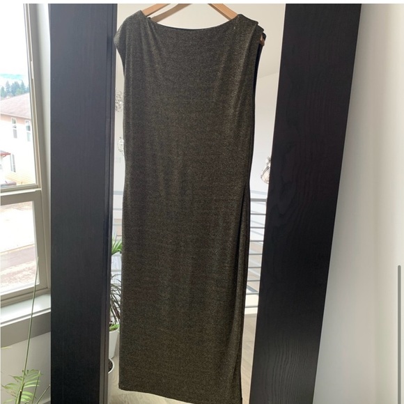 Ted Baker Gold sparkly dress size Ted 5 US 12 - Picture 3 of 11